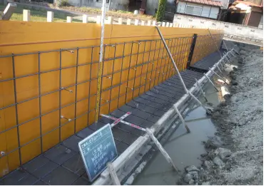 土木Ｌ型擁壁鉄筋組立